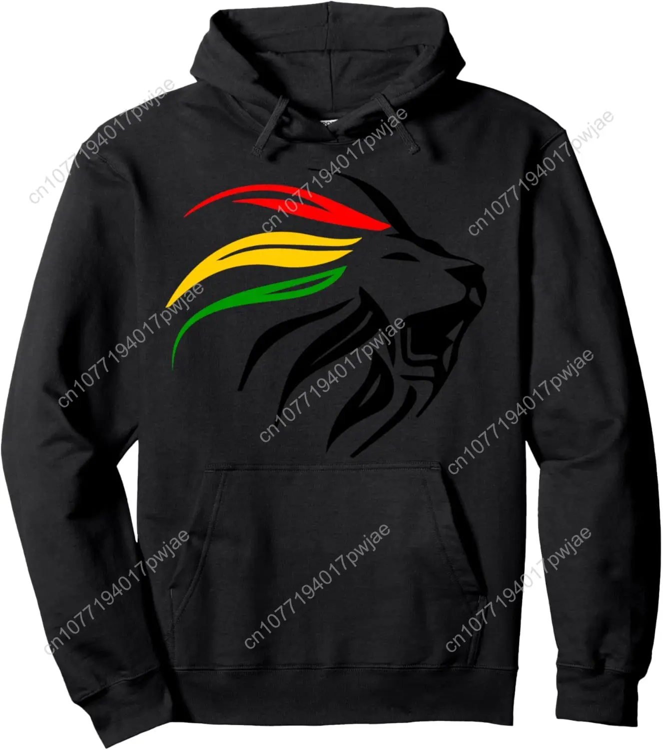 

Rasta Lion Rastafari Colours Gift for Reggae Lover Pullover Hoodie