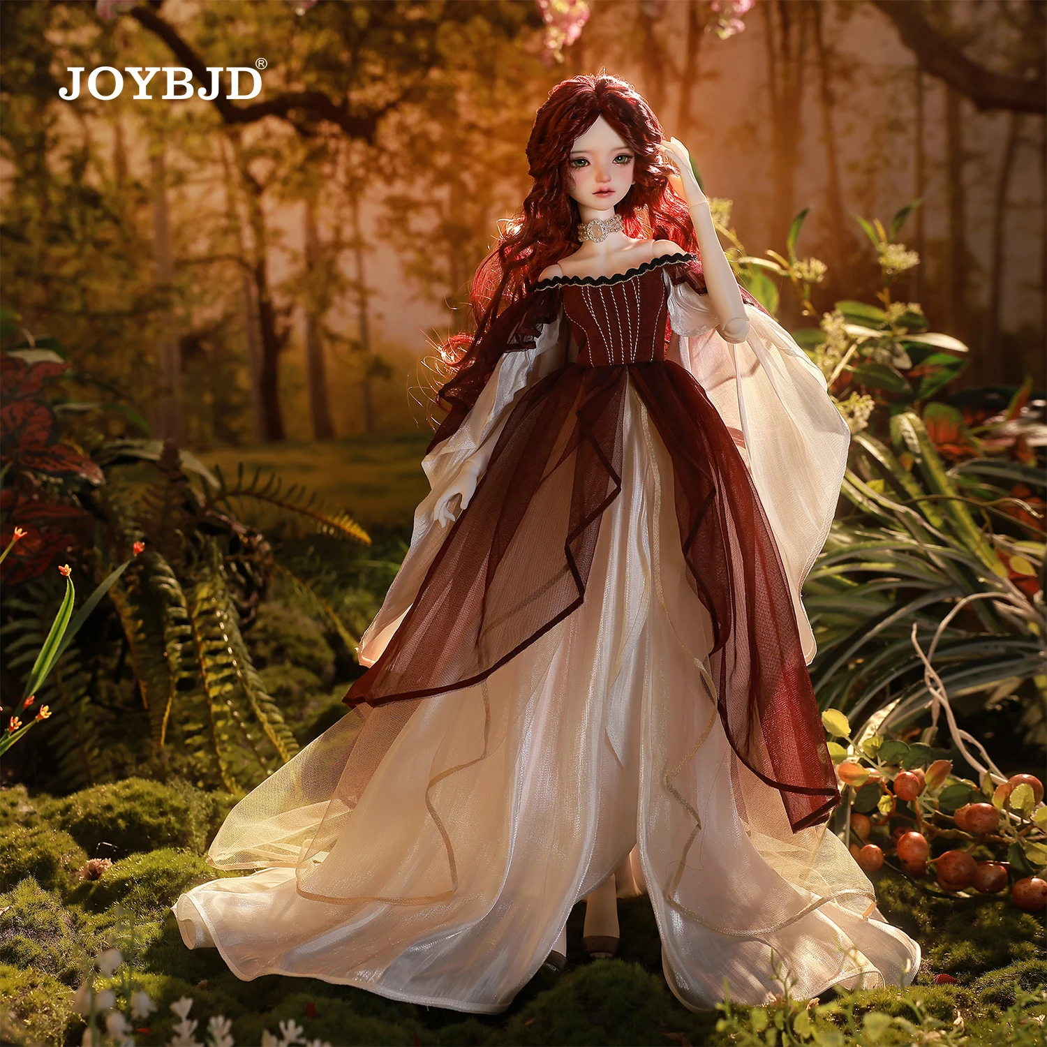 JOYBJD 1/4 Cyllira Fullset B Bjd Pop Middeleeuwse Retro Stijl Wijn-rode Wijn Vrouw De Moonshine Maiden Bjd Gelede Poppen