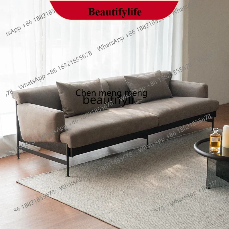 

z183 Диван с защитой от царапин, ткань, современный простой прямой диван для гостиной, из массива дерева