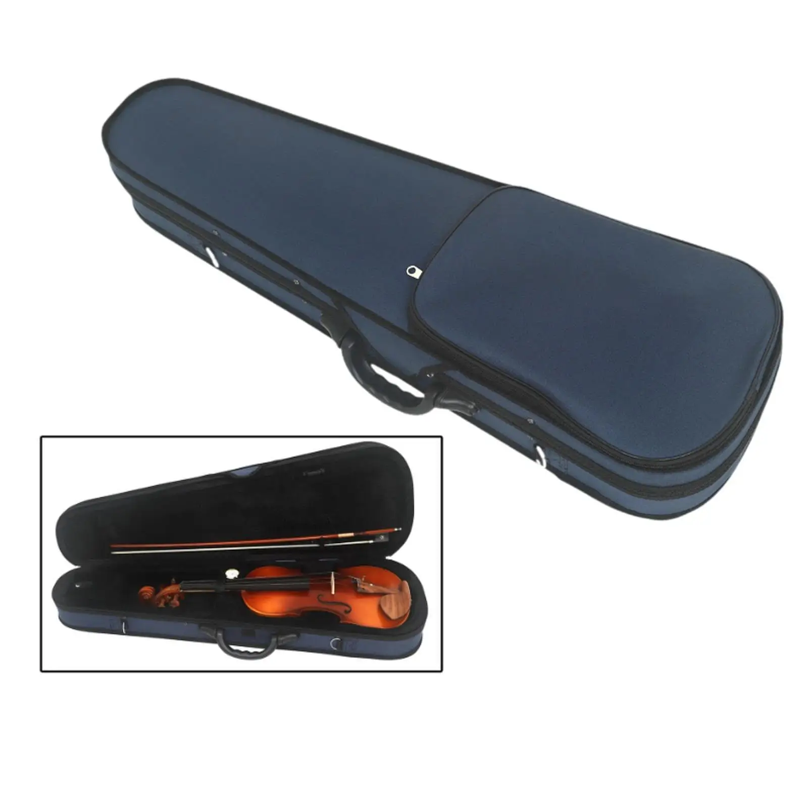 

4/4 Full Size Violin Case Violin Cover Built in Hygrometer Professional String Instrument Accessories Handbag for Beginner