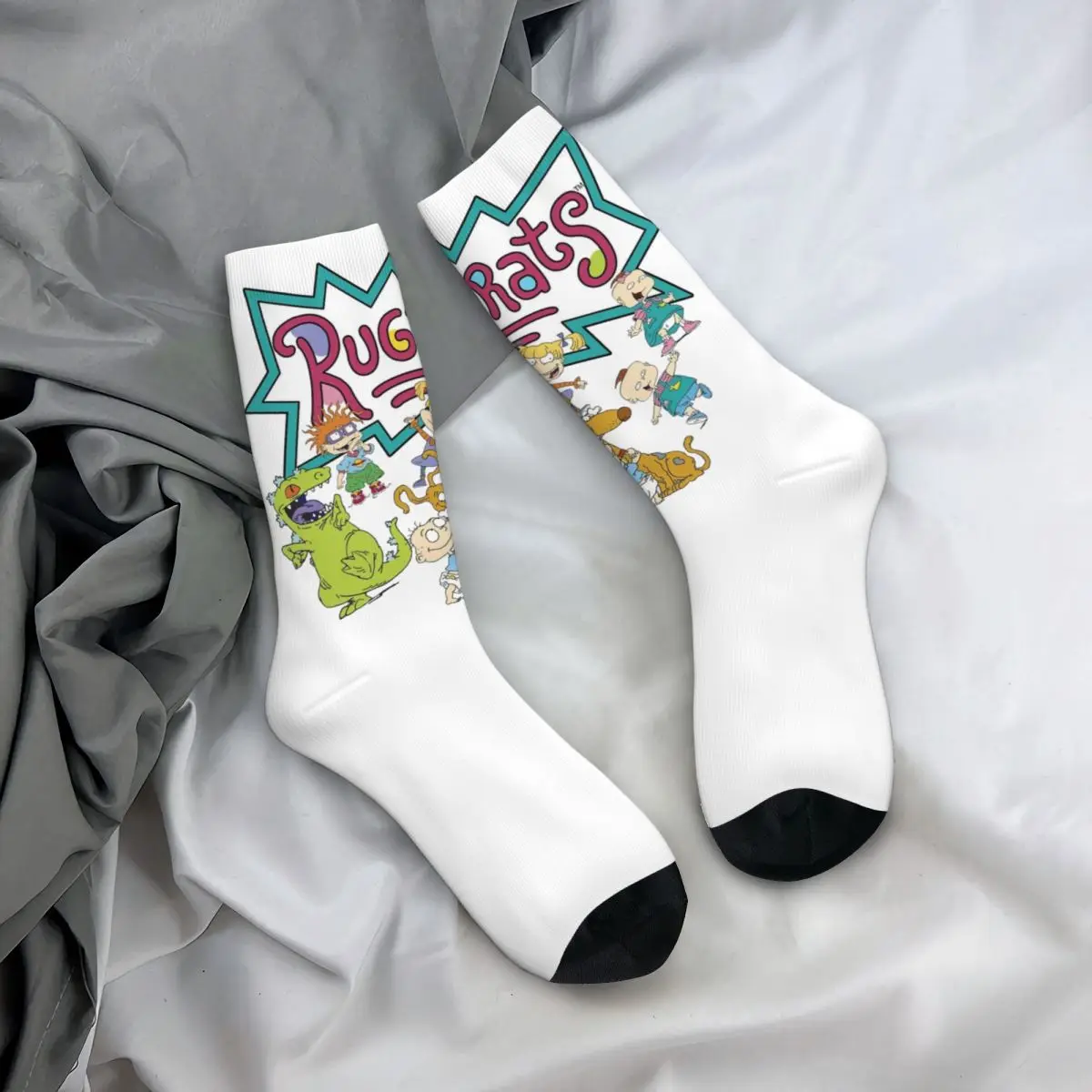 Reptar Socks Play Time Funny Stockings Women Men Breathable Running Sports Socks Winter Custom Non Slip Socks