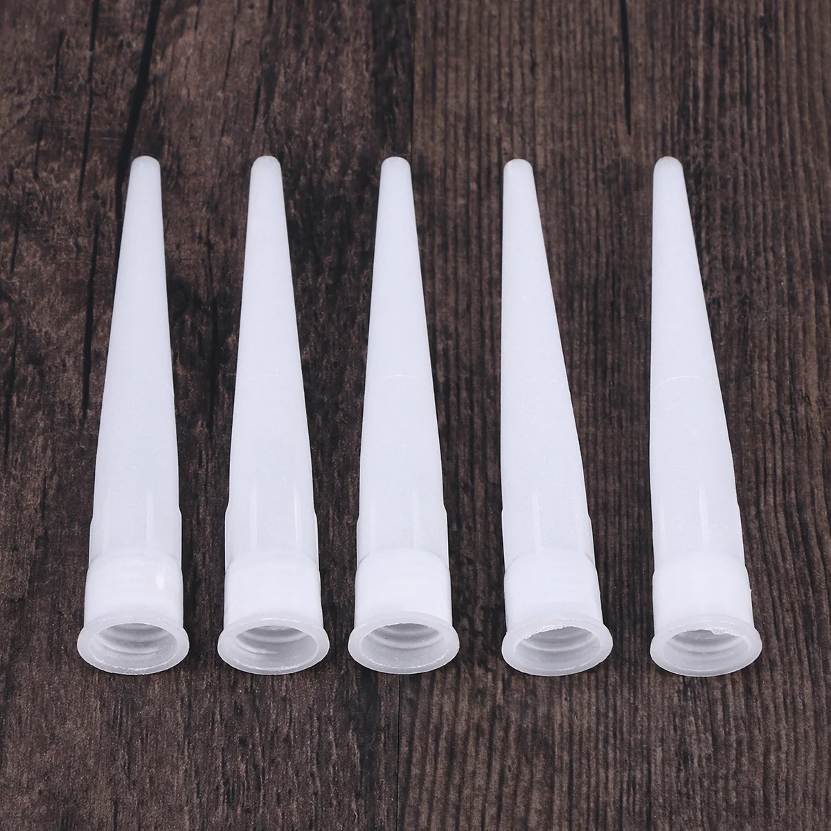 

20 pcs Glass Caulk Nozzle Plastic Tube Tips For Construction Industrial Use Durable Disposable Replacement Ink Grip Tube