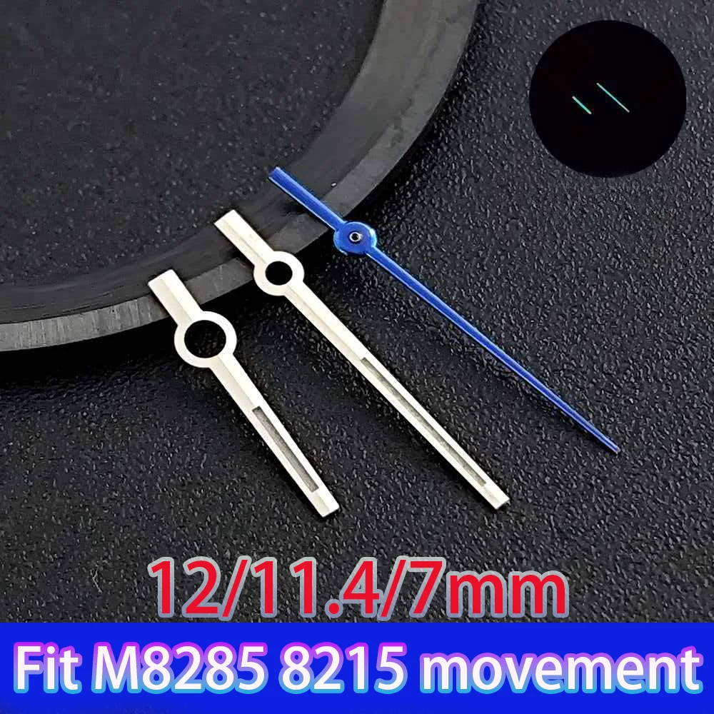 Wysokiej jakości wskazówki do zegarka Miyota 8285, zielone luminescencyjne, srebrne/złote/różowe wskazówki do mechanizmu Miyota 8285/8215, części do zegarków.