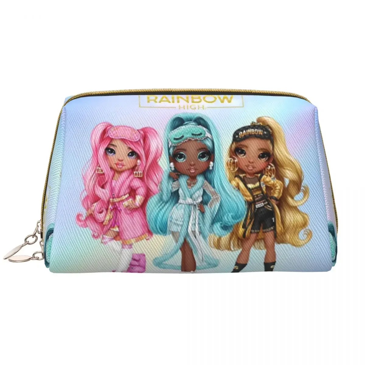 

Kawaii Rainbow High Slumber Party Travel Toiletry Bag Women Makeup Cosmetic Bag Beauty Storage Dopp Kit