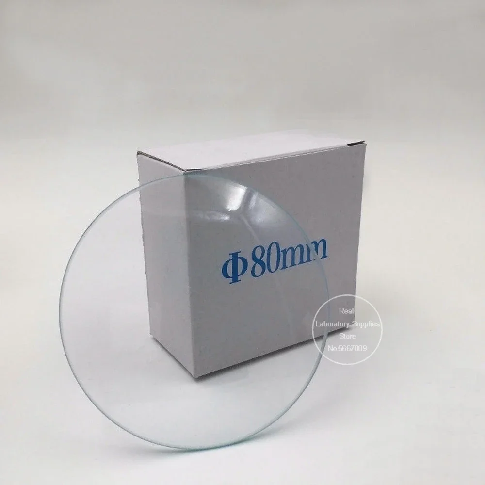 10pcs Diameter 45mm To 150mm Lab Flat Watch Glass Dish, Transparent Beaker Cover, Glass Watching Dish for School Experiment