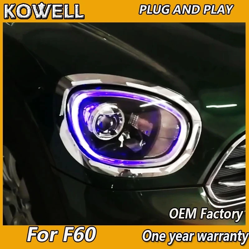 Car Styling for Mini F60 Headlights 2017-2019 Countryman F60 Headlamp BMW DRL Turn Signal Low High Beam Projector Lens