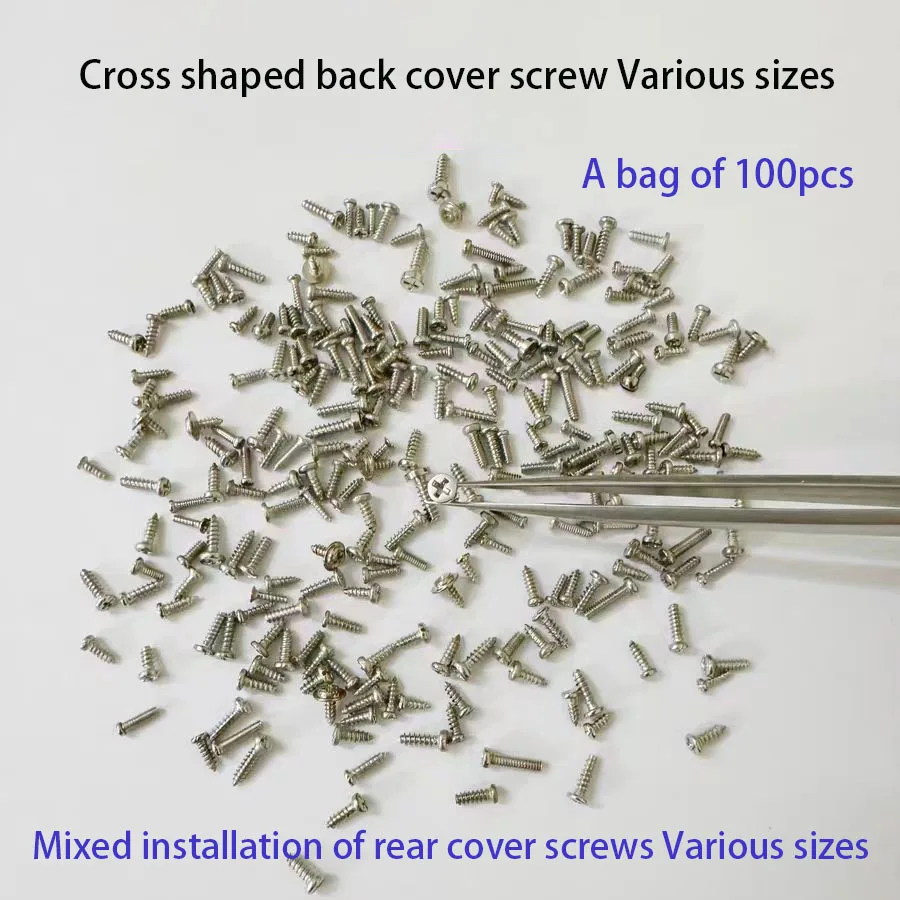 

Watch movement accessories cross back cover mixed screw All sizes are rear cover screws A bag of 100pcs