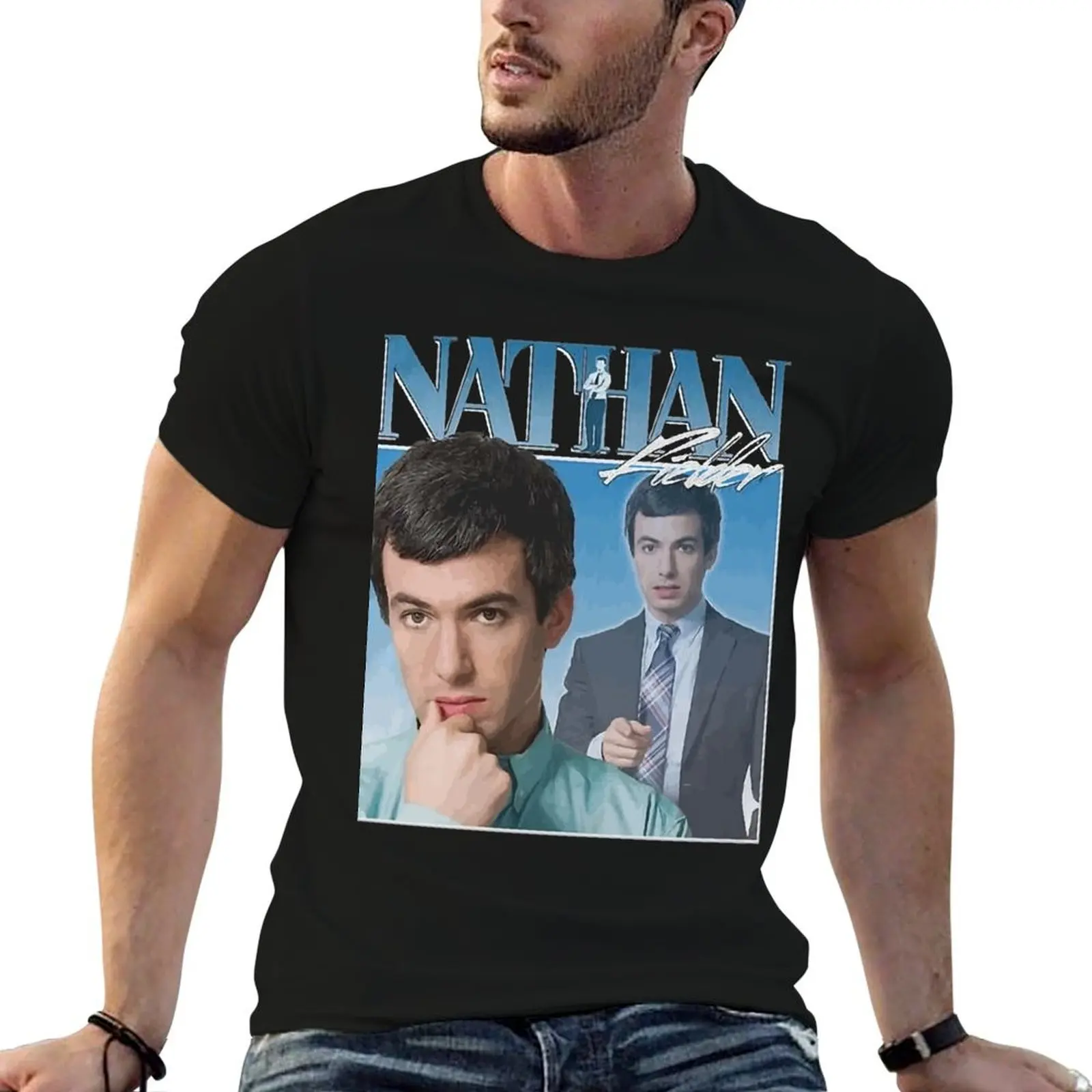 

Nathan Fielder 90s Vintage Classic T-Shirt man t shirt heavy cotton t shirt man luxury T-Shirt