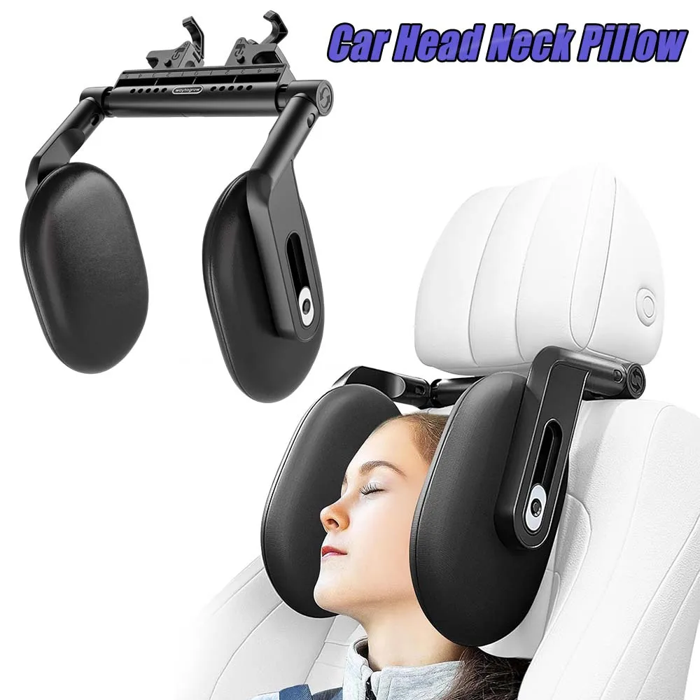 Ergonomisches Auto-Kopf-Nackenkissen, luxuriös, weich, hautfreundlich, universelles Sitz-Schlafkissen für Autofahrten und Reisen