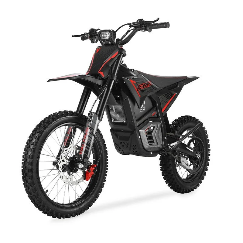 VALTINSU EM5 Pro Elektrisches Dirt Bike 5600W Motor Geschwindigkeit 90km Reichweite 60V 27Ah Akku mit BMS 17"/14" Reifen Licht & Display Doppelfederung & Hydraulische Bremsen