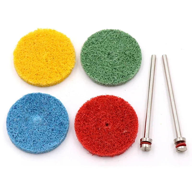 Nylon Fibre T-shaped Abrasive Grinding Wheel 2.35/3mm Shank Polishing Head 150-600 Grit Abrasive Buffing Polish Wheel Rotay Tool