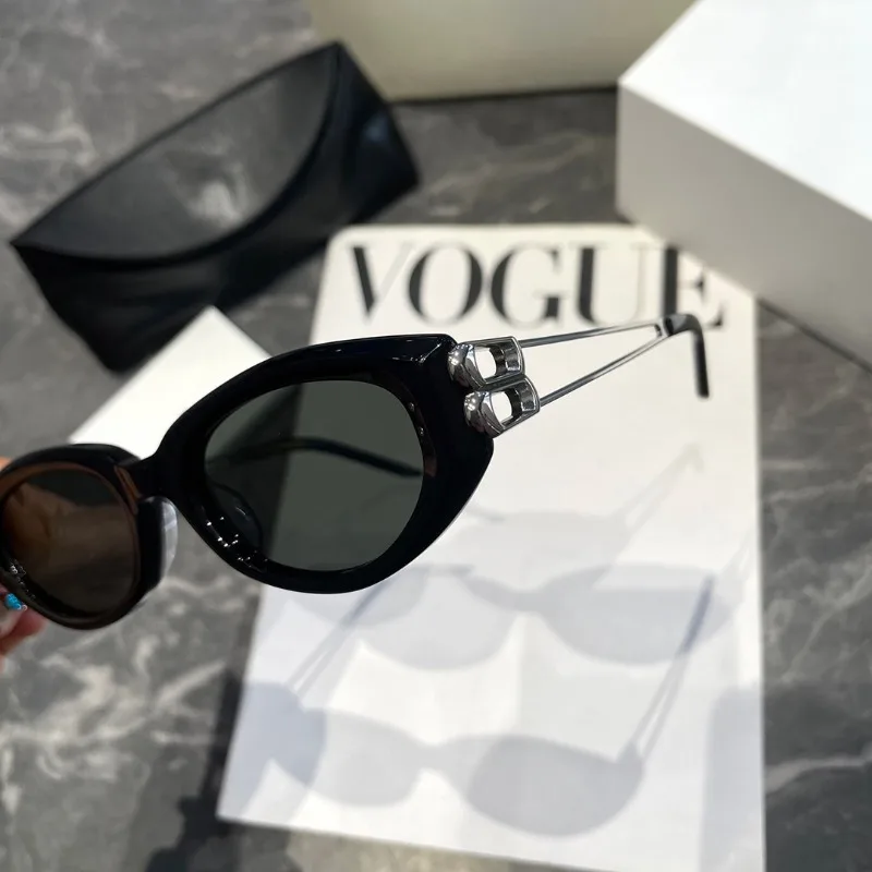 Modische Cat-Eye-Sonnenbrille im koreanischen Stil, Unisex, quadratischer Rahmen, UV-Schutz, Sonnenbrille, elegant, klassisch, Retro – Detail 2