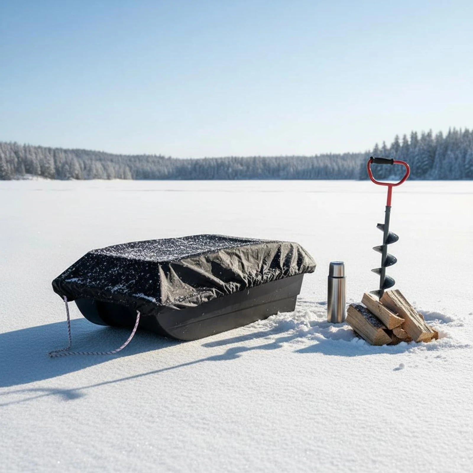 ice-fishing-sled-cover-dustproof-ice-fishing-sled-cover-outdoor-gear-black-matte-finish