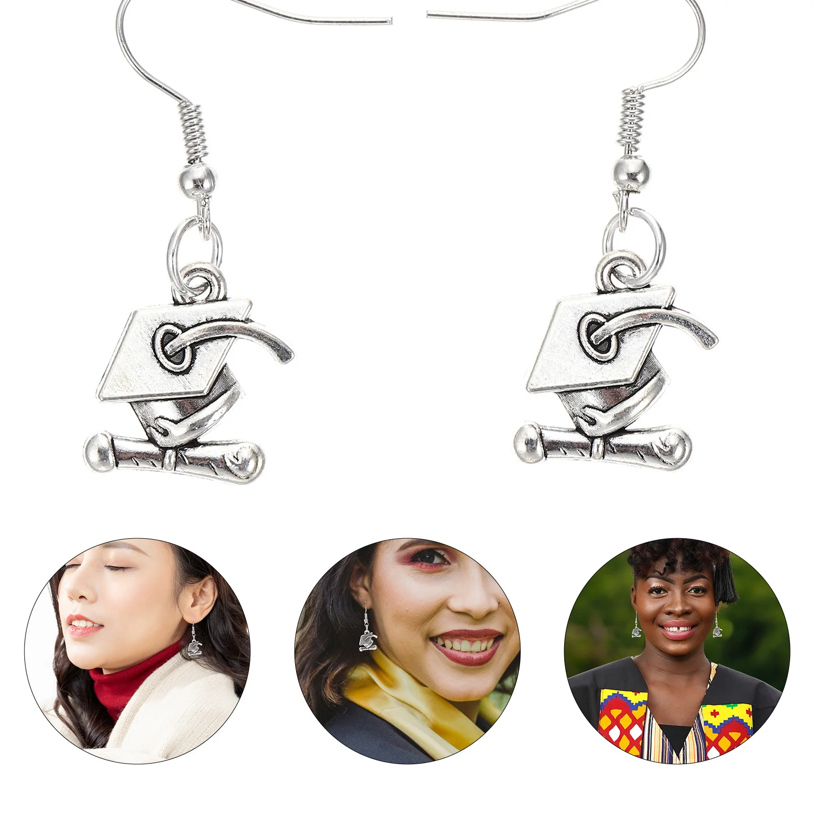 

Alloy Earrings for Graduation Celebration Gifts Ear Pendants Jewelry Unique Delicate Design Match Preferences Perfect Wearing