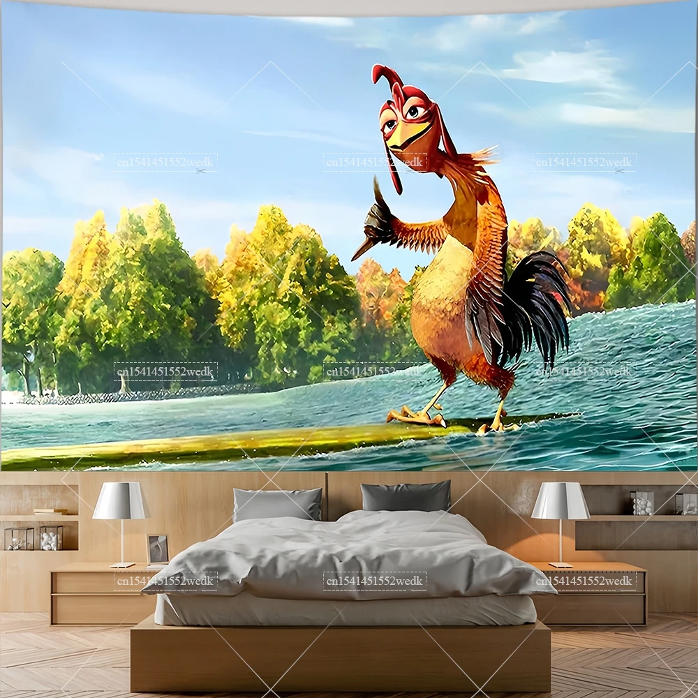 موجة كبيرة كاناغاوا المشارك الدجاج جو العلم ميمي نسيج الجمالية جدار الفن لوحات غرفة ديكور أنيمي خلفية الملابس #2