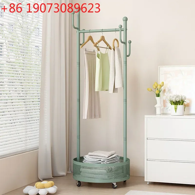 

Floor-mounted Iron Clothes Rack Dirty Clothes Basket High Load-bearing