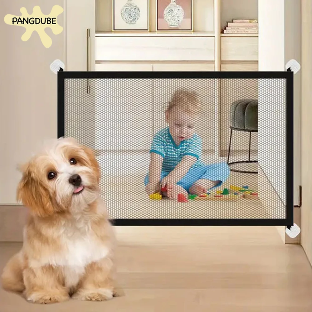 

PANGDUBE детские ворота безопасности, складной барьер для домашних животных, детские изолирующие перила, балкон, палуба, забор, мелкая сетка, в помещении, на открытом воздухе