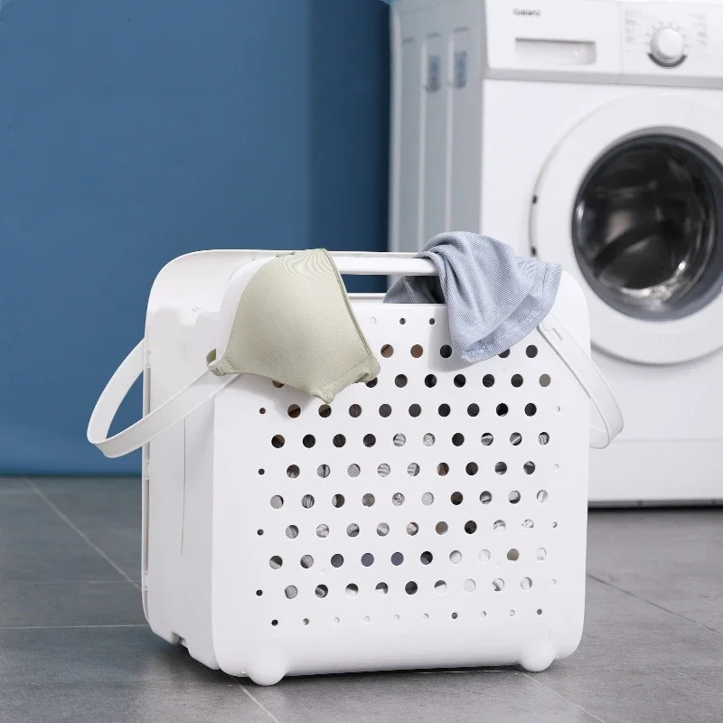 Cesto para Ropa Sucia, Organizador Grande Blanco, Cesto Plegable para Ropa, Cesto de Lavandería Impermeable para el Hogar