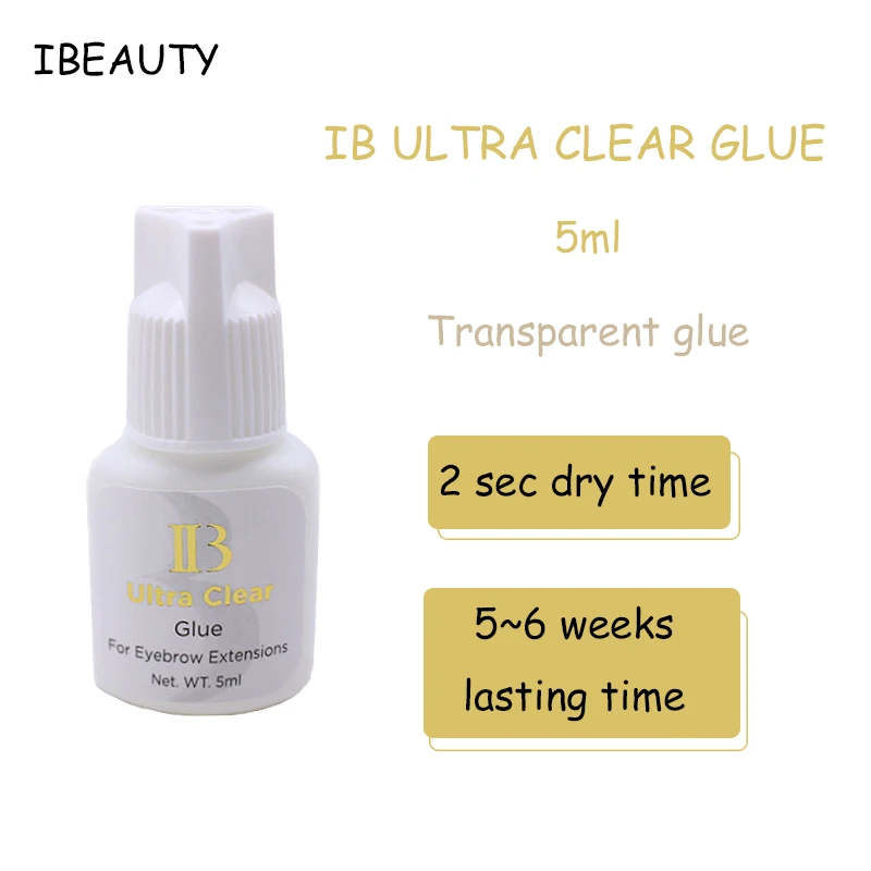 IB Ultra Clear Glue for Eyelash Extension Supplies Non-irrititing professional Transparent Waterproof Adhesive Korean Original