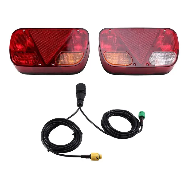 

For Car Truck For Caravan Lorry Van 12V Trailer Tail Light Rear Stop Brake Fog Light Signal Lamp Wiring Harness 5 Core Cable