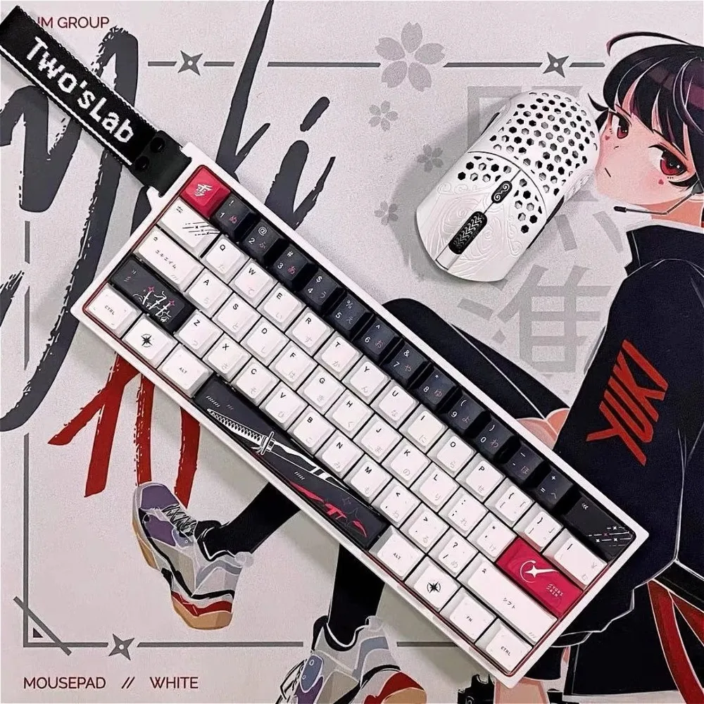 

Cherry Small Full Set, Anime Keycap Set PBT Set for Mx Cherry Gateron Switch Mechanical Keyboard Kit