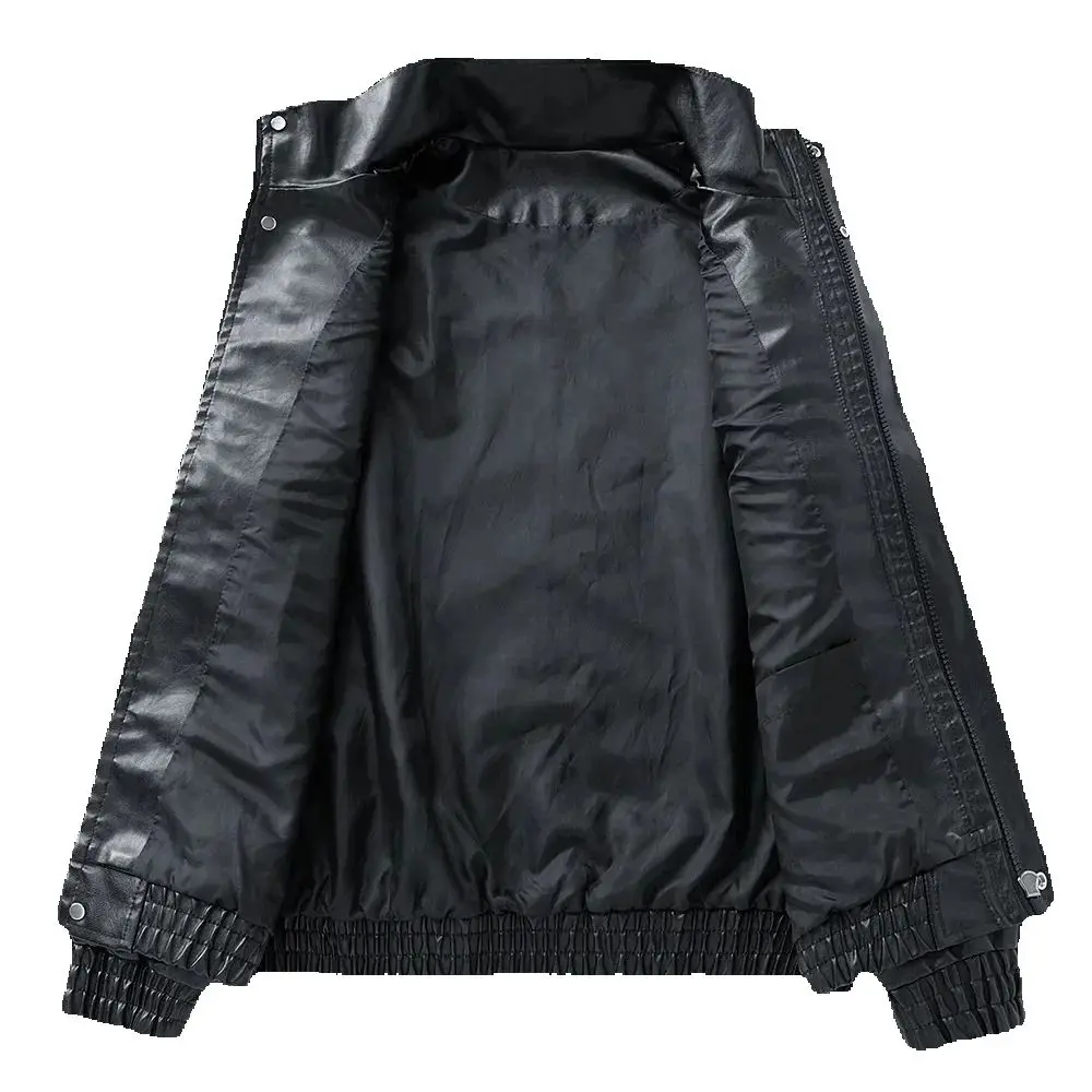 Men's Fashion PU Leather Jacket for Spring And Autumn 2025 - Fine Texture Durability Comfort
