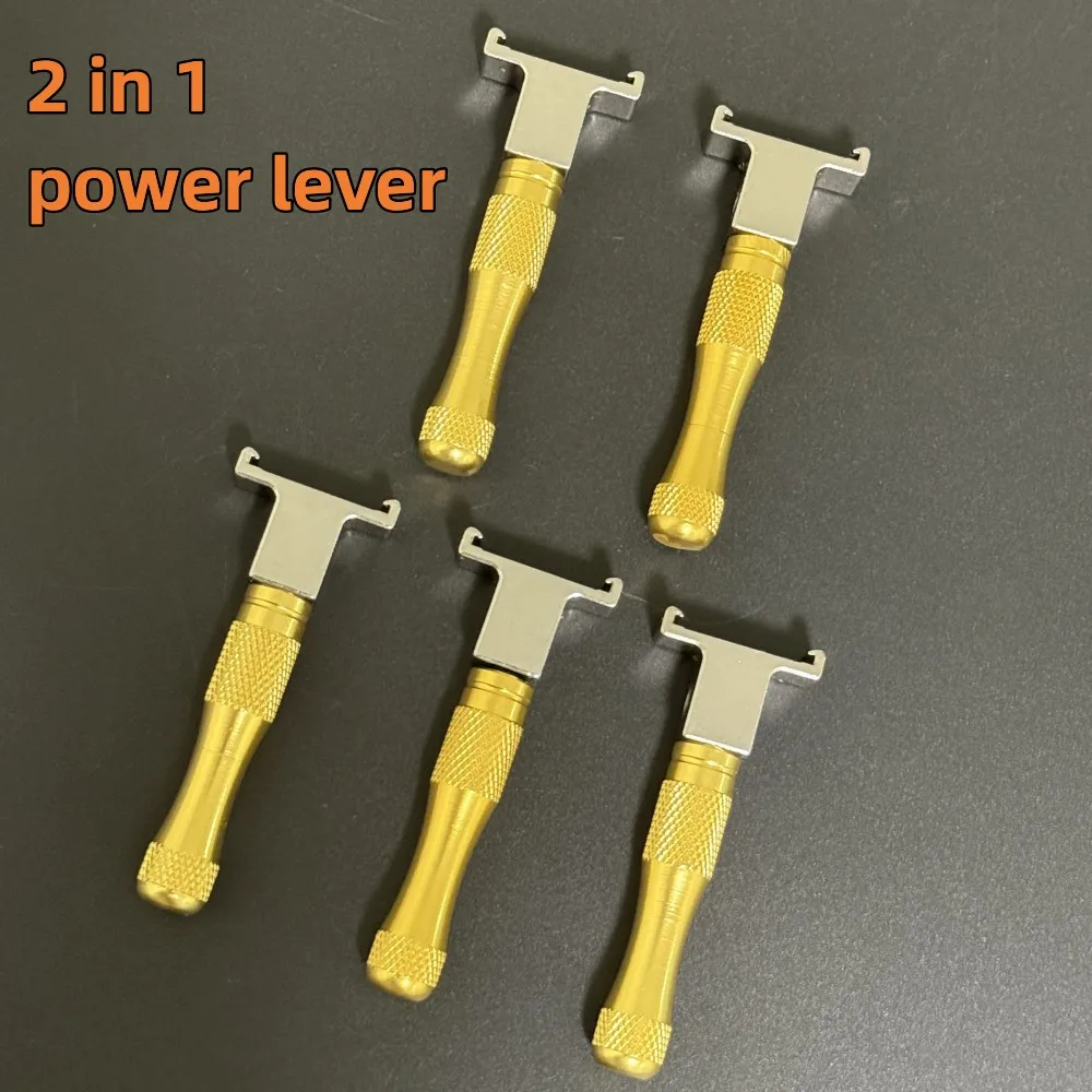 1/2/5pcs Power Lever Handle Replace Generality 2IN1 Tool Multi-dimension for LIshi 2 in 1 Locksmiths tool