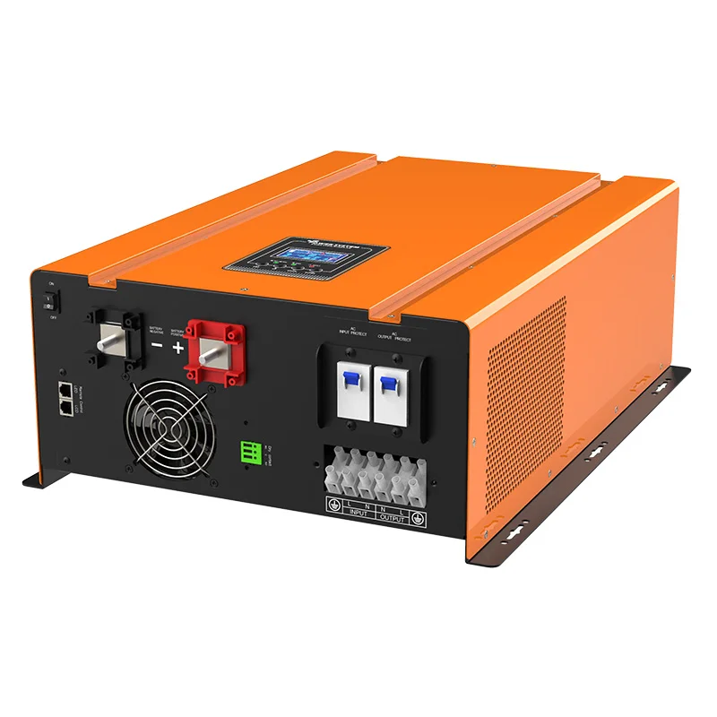 Inverter tenaga surya hibrida, inverter tenaga surya 6KW 6000 watt 6000 W, inverter daya gelombang sinus murni