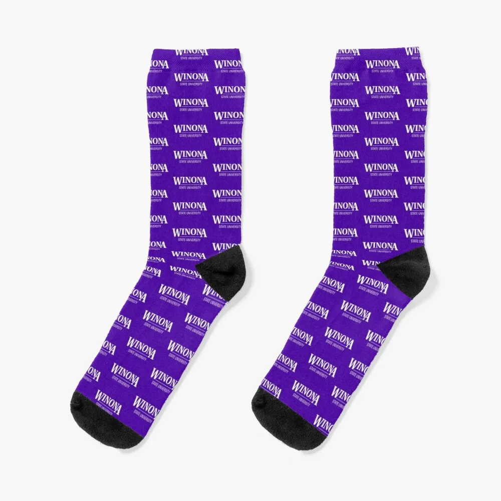 Winona State University Socks Warm Winter Woman Sock Sheer Socks Men Sports Socks Man