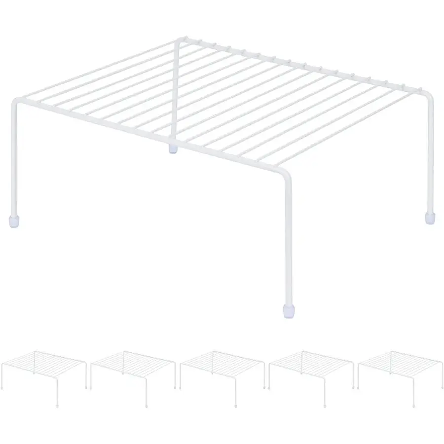 

13.1 x 10.2 Inch Cabinet Storage Shelf Rack, ShelvesKitchen Counter and Cabinet Shelf, Storage Rack Organizer for Kitchen, Fridg