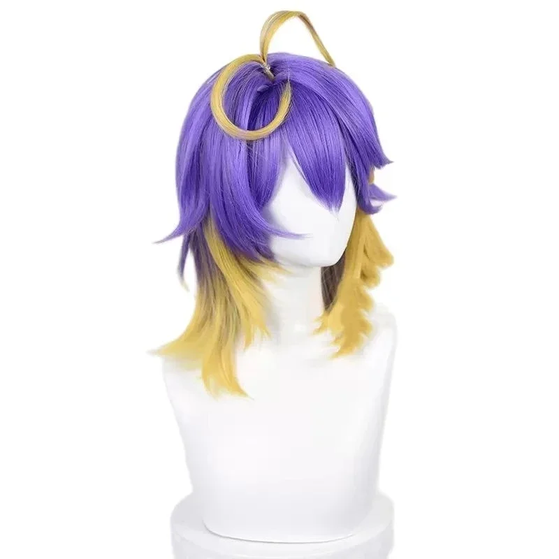 

Vtuber YouTub Aster Arcadia Cosplay Wig NIJISANJI EN ILUNA Aster Arcadia 42cm Short Heat Resistant Synthetic Hair Wigs + Wig Cap