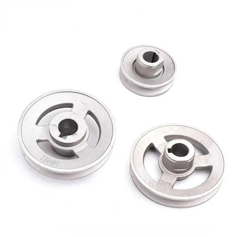 45mm-120mm Aluminum Pulley Belt Wheel Industrial Sewing Machine Belt Pulley Sewing Machine Clutch Motor Parts