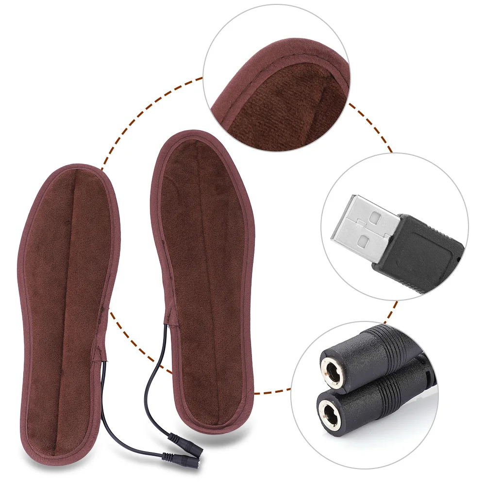 Electric Heated Shoe Insoles Warm Insole Comfortable Feet Warmer Temperature Controller