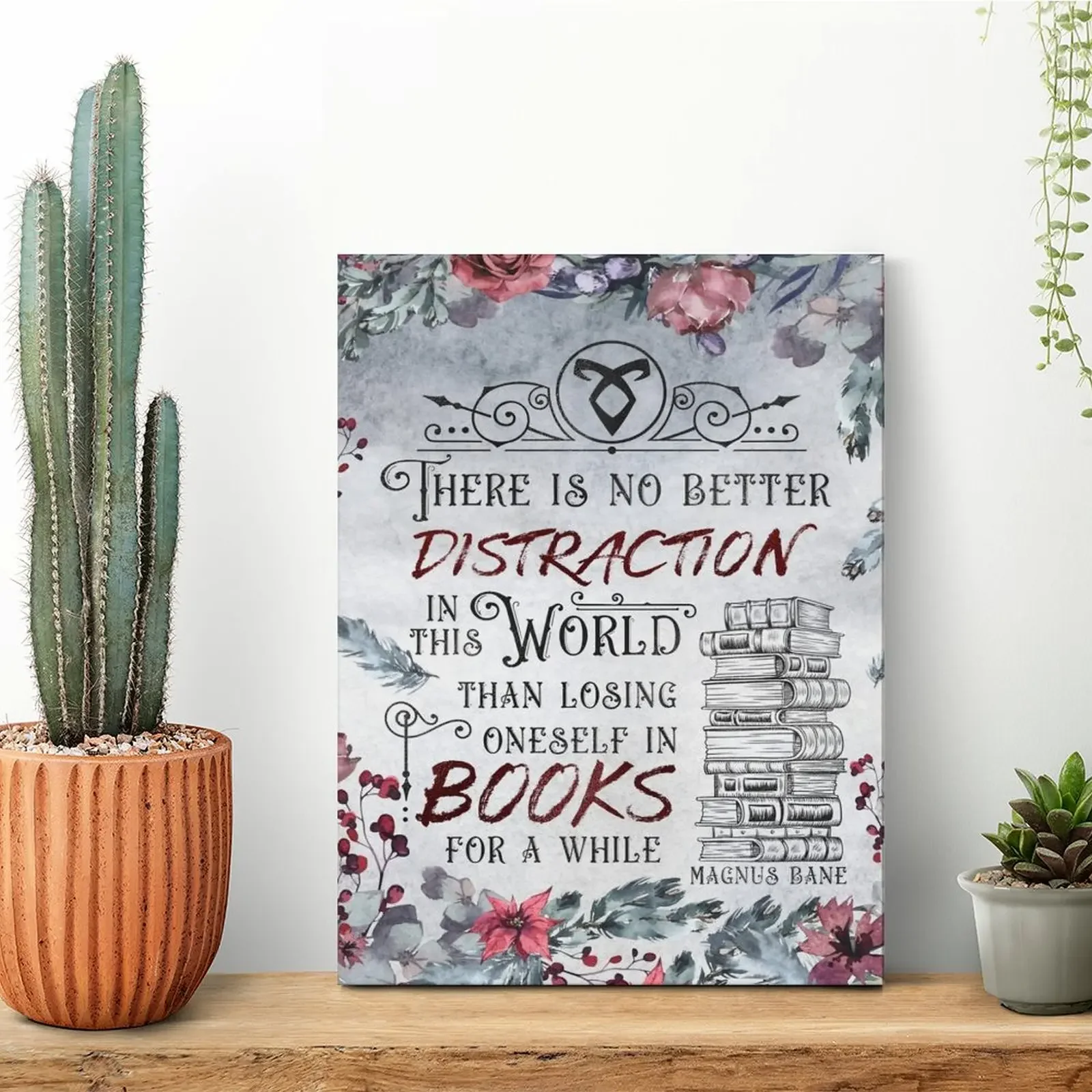 No Better Distraction Shadowhunters Canvas Painting Poster s Living Room Wall Pub Pub Designer Cinema Framed Wall Paintings