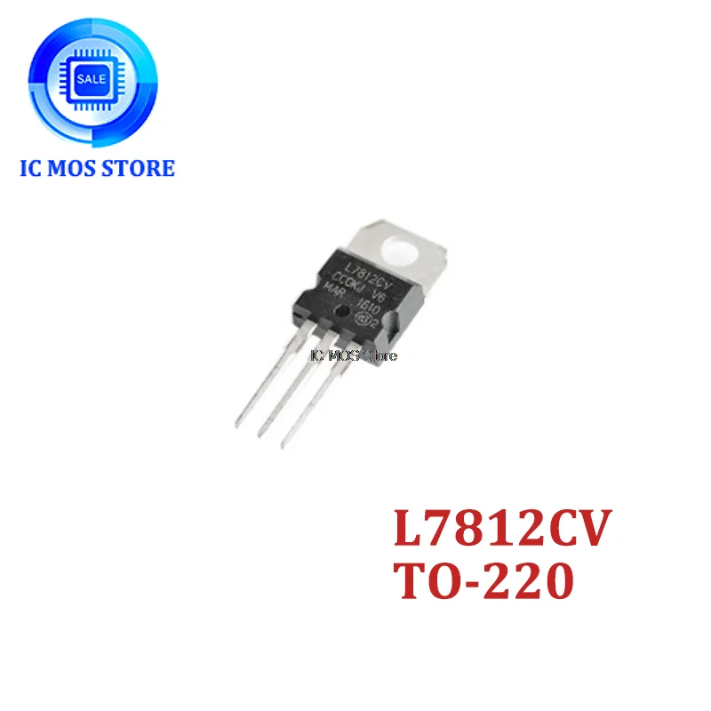 

10PCS L7812CV TO-220 L7812 LM7812 7812 Positive-Voltage Regulators