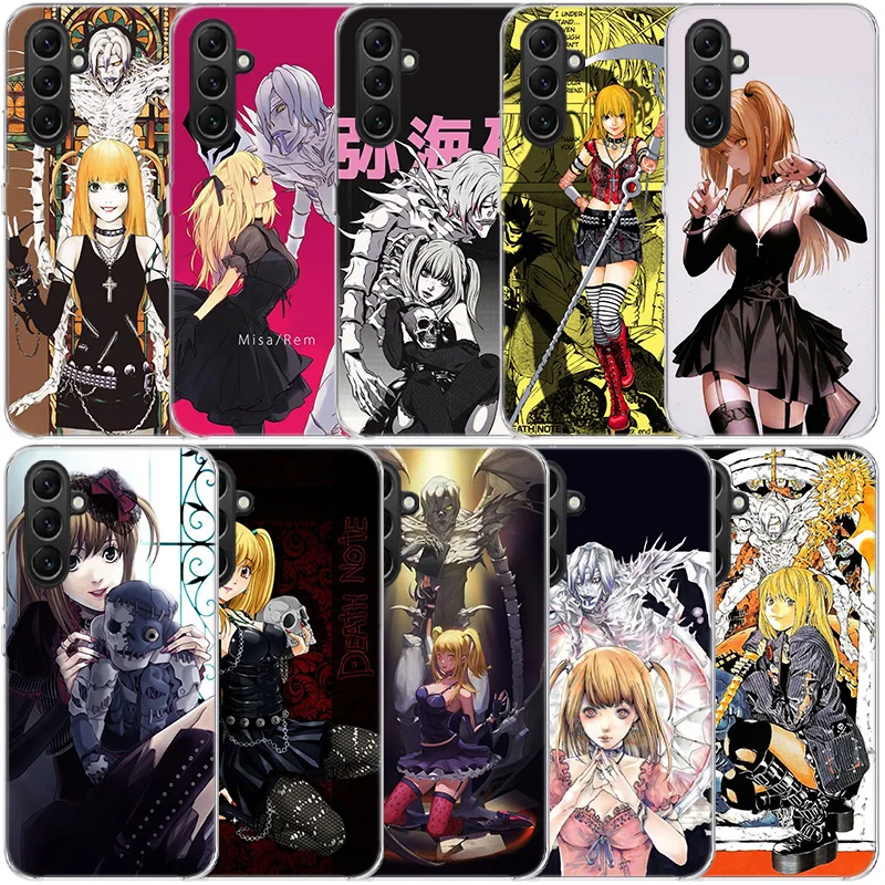 Anime Death note Amane Misa Clear Phone For Samsung Galaxy A52S A42 A32 A22 A12 A02S A70 A50 A40 A30 A20 A20E A71 A51 A41 A31 A1