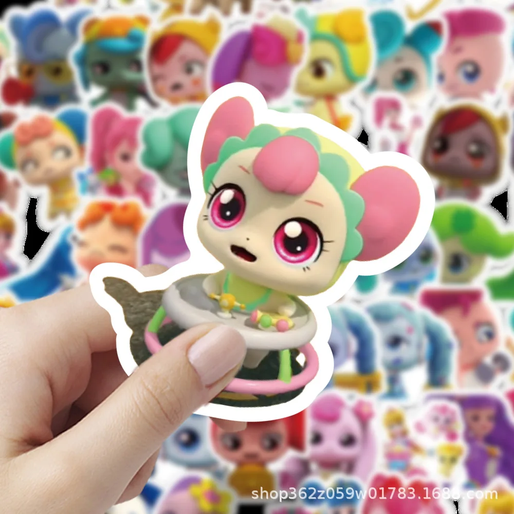 60PCS Catch！Teenieping Cartoon Stickers Kids Toys Cute Decals DIY Scrapbook Suitcase Phone Bike Fridge Waterproof Graffiti Gifts