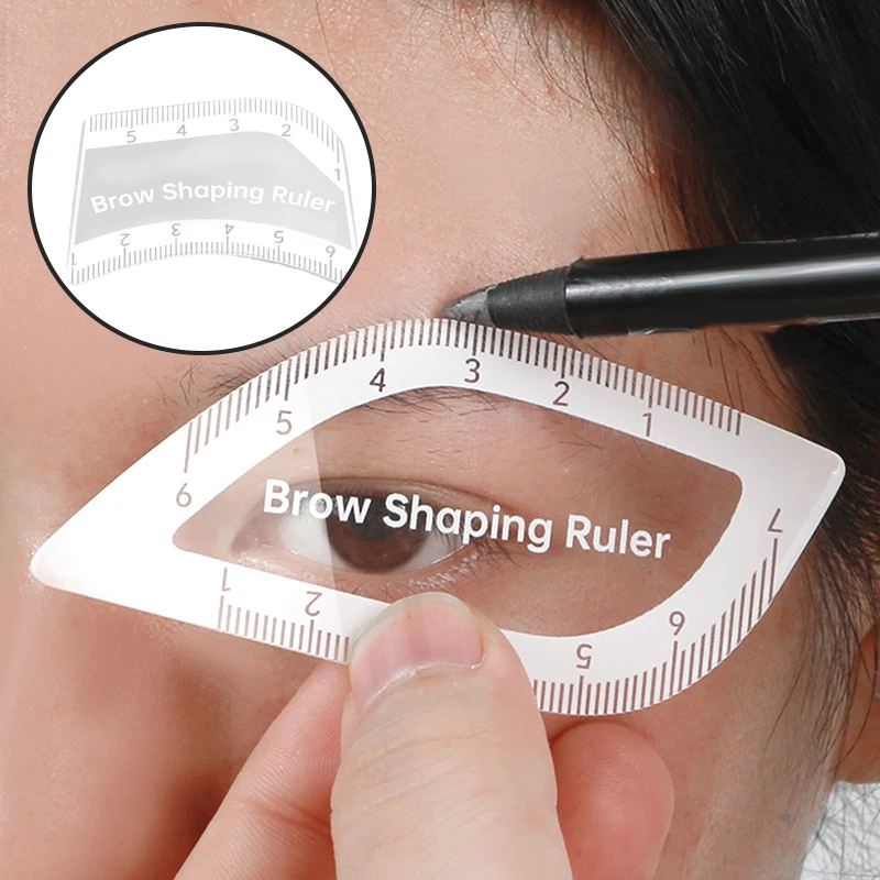 1PCS Brow Mapping Ruler Eyebrow Shaping Ruler 1 Minute Fast Drawing Design Brow Easy Tool Microblading Permanent Makeup Stencils