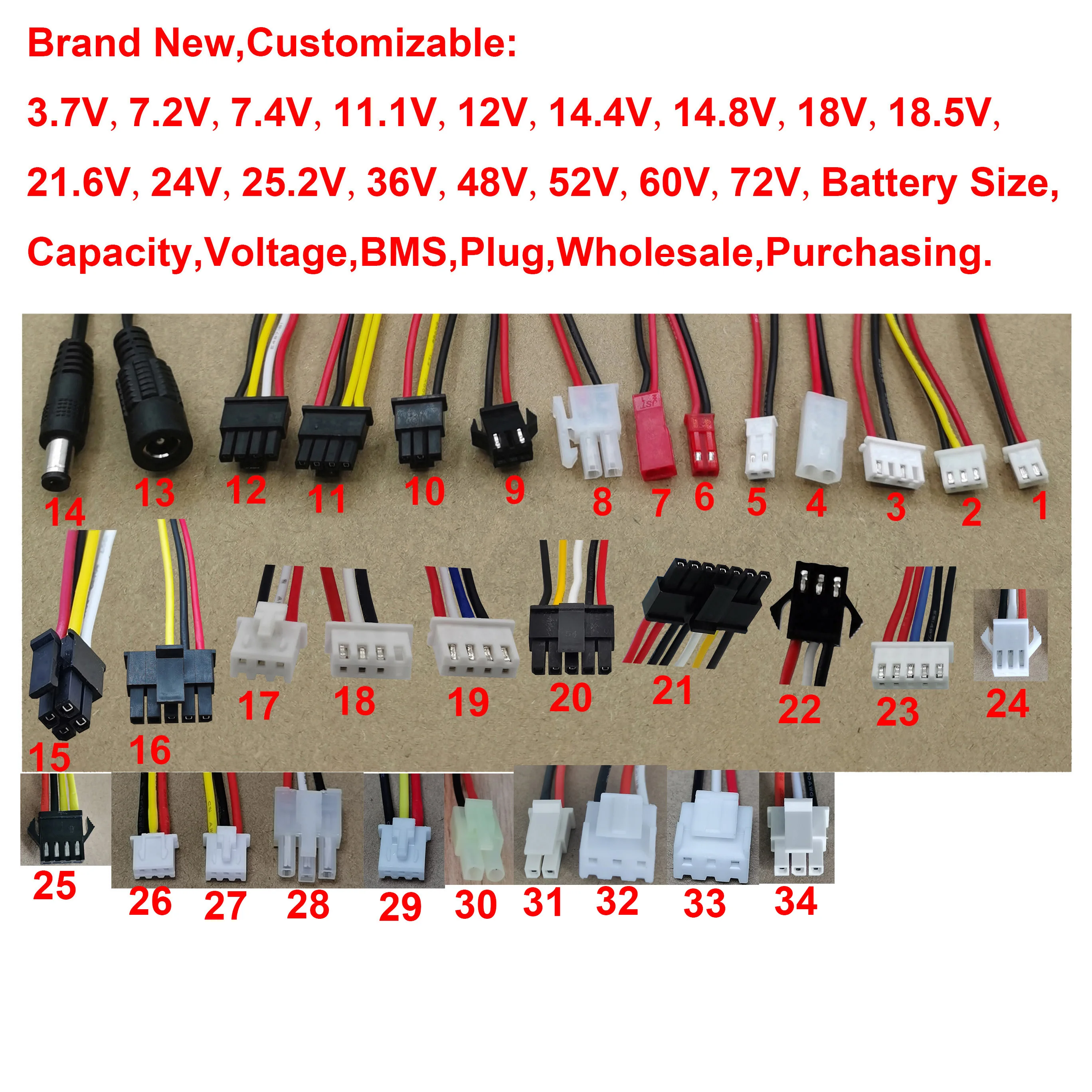 10.8V 11.1V 2600mAh 3500mAh Li-Ion Cylindrical Rechargeable Battery Pack  For Ecovacs Robot Vacuum D36A D36B D36C D36E DA60 DB35