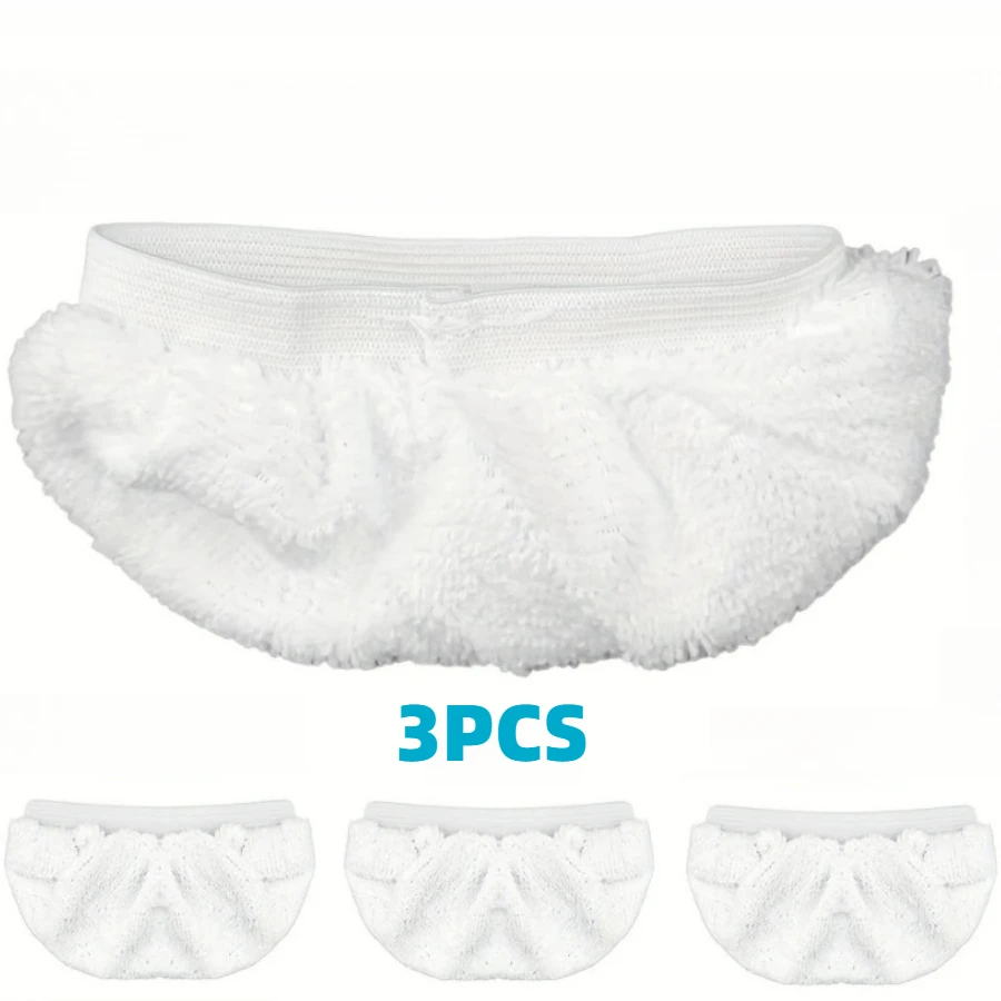 3 قطع من قماش الممسحة باللون الأخضر/الأبيض/الرمادي، قابلة لإعادة الاستخدام وقابلة للغسل، مناسبة للأرضيات الصلبة، وتوفير التكلفة، ومنصات بديلة