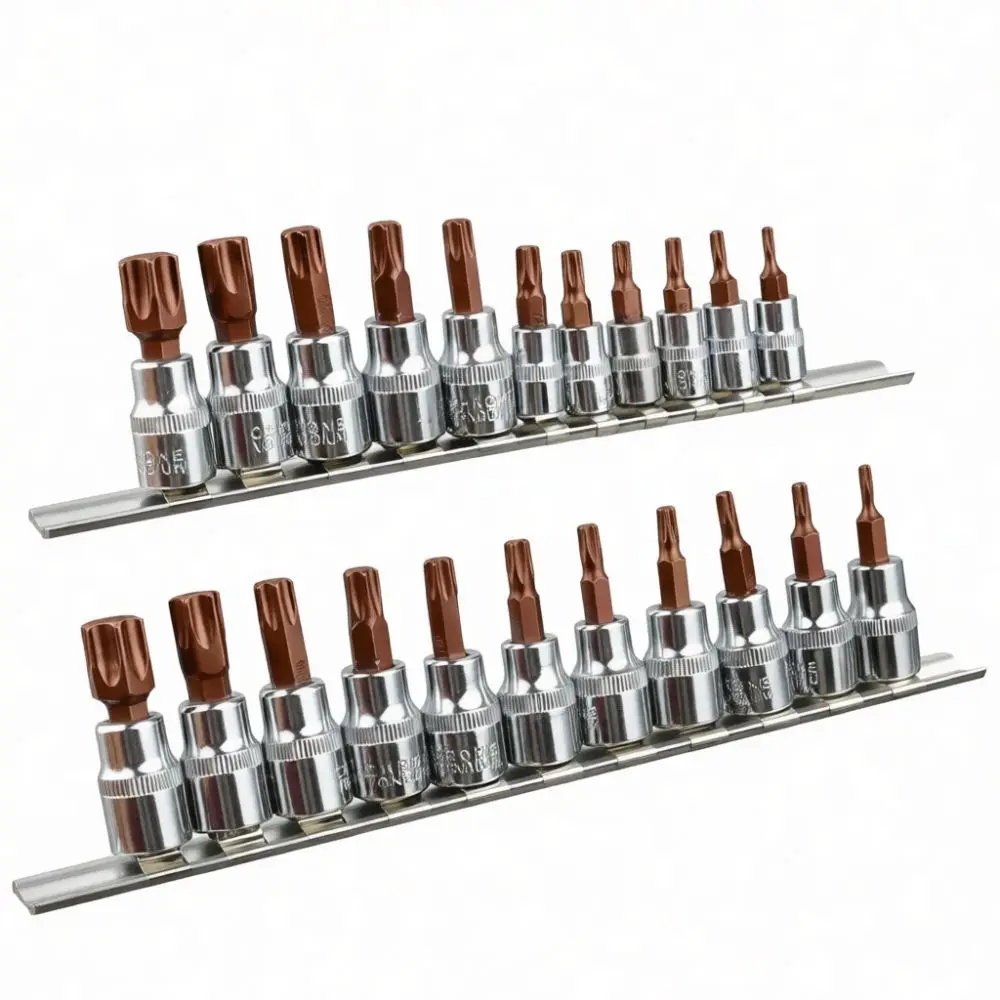 High Torque S2 Steel Bit Socket Set Hex Star Torx Drive Adapter Manual Power Accessory For Fastener Repair Tightening
