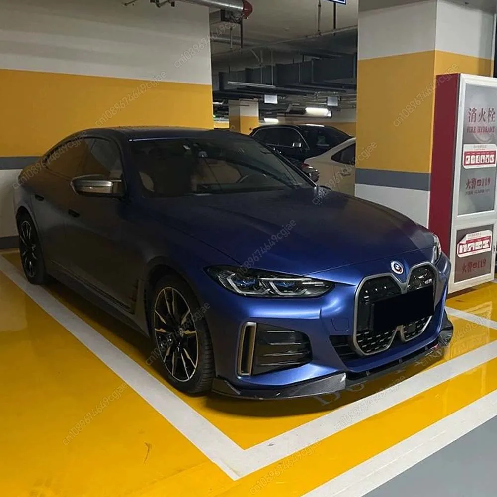 

For BMW 4 Series G24 G26 420i 430i i4 M50 M-Sport Gran Coupe 4Door 2021-2024 ABS Body Kit Car Front Bumper Splitter Lip Diffuser