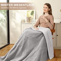 Electric Heated Blanket 180x130cm/180x200cm  6 Temperature Settings 25-46°C 1-10H Timer Machine Washable For Bed Office Sofa