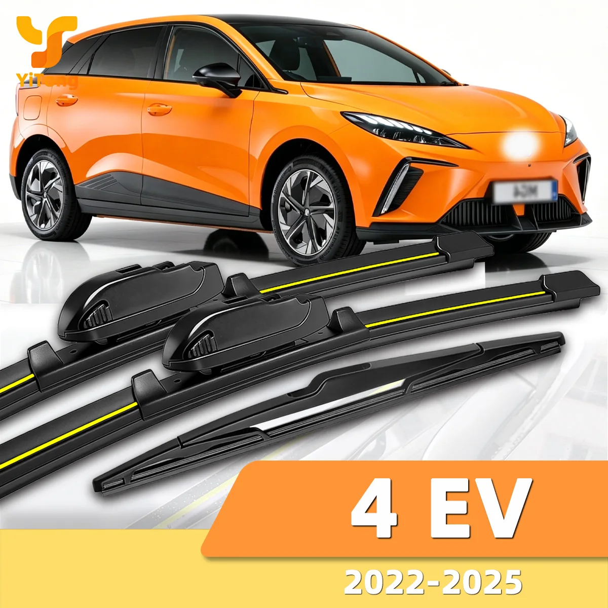 Geeignet für MG 4 EV 2022-2025 Front- und Heckscheibenwischer, langlebiges Zubehör für Autoscheiben 2022 2023 2024 2025.