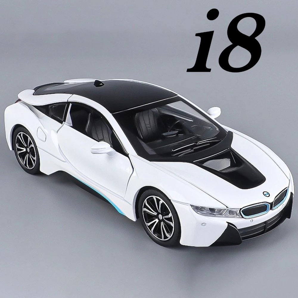 

Масштаб 1:22, I8 SL63, модель спортивного автомобиля, игрушка из сплава, литой под давлением, музыкальный свет, имитация звука, свет, игрушки, модели автомобилей, коллекционный предмет