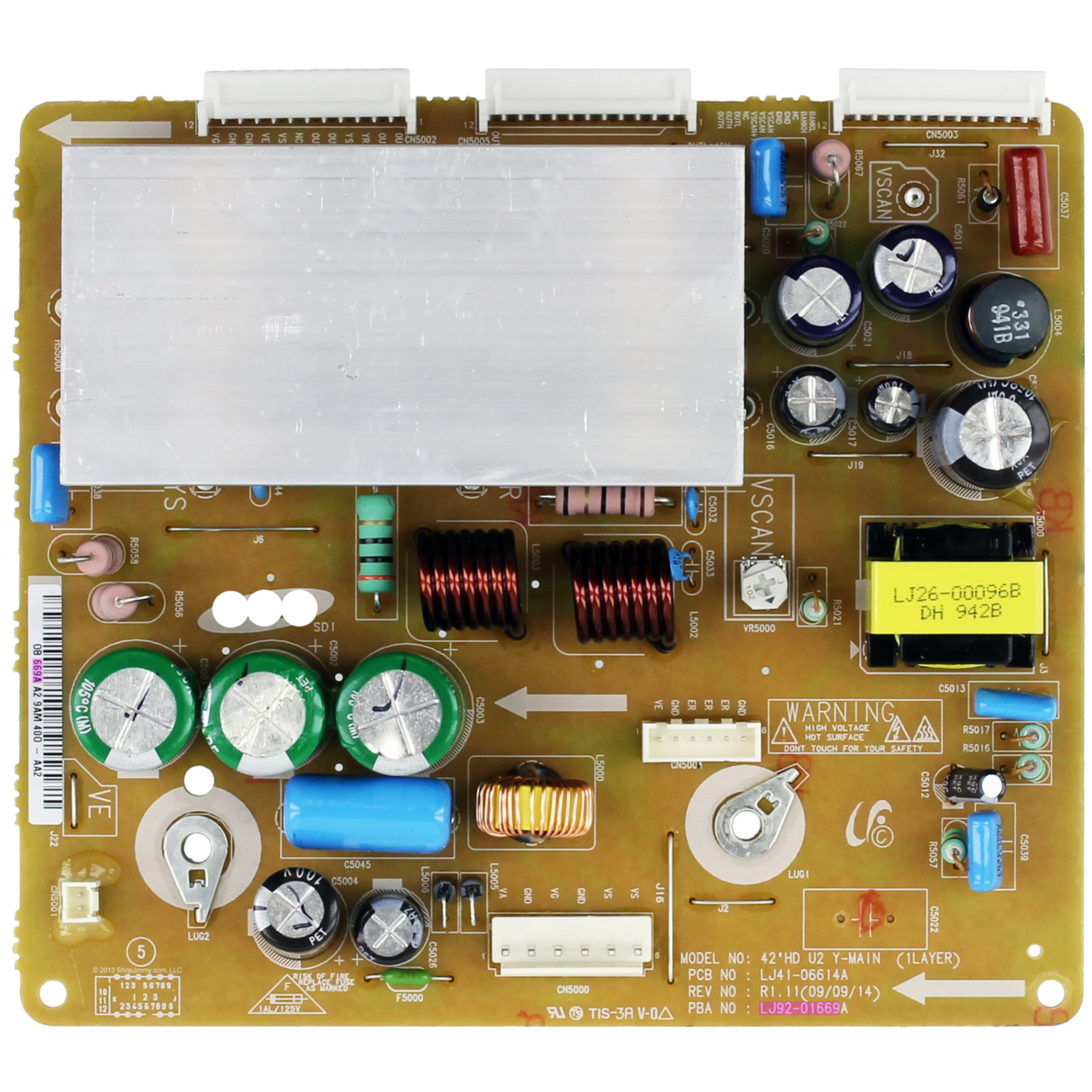 

Original Plasma TV Board BN96-12170A LJ41-06614A LJ92-01669A 42'HD U2 Y-Main Board for PL42A450P PN42A430C PS42A410C1 S42AX-YB08