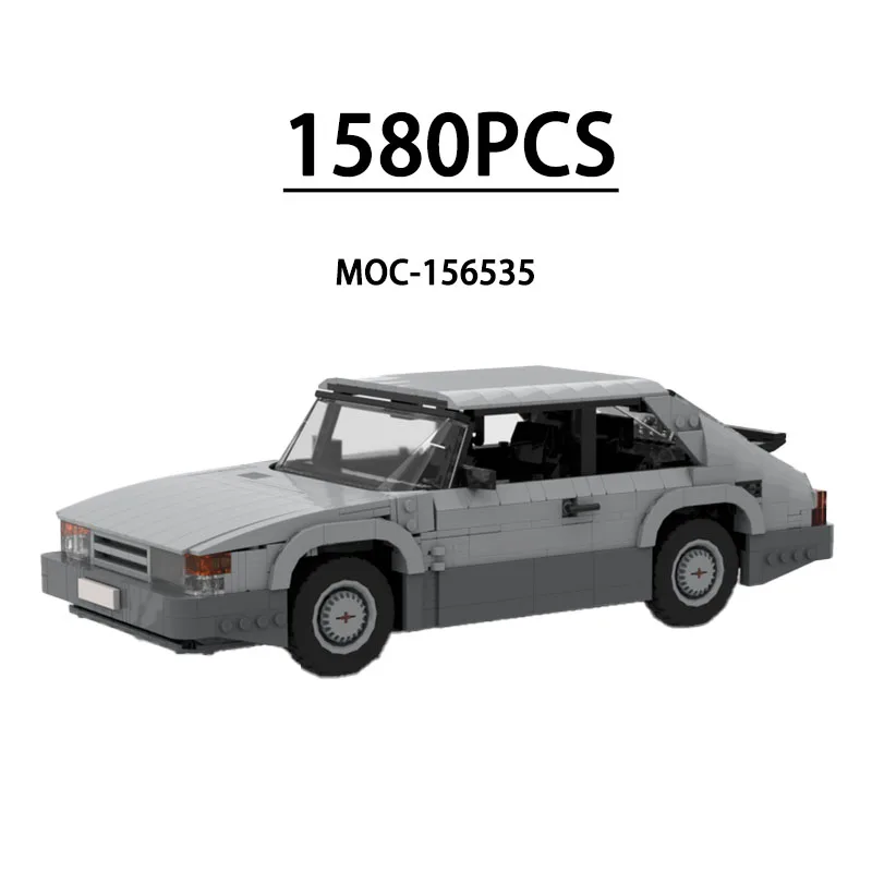 MOC-156535 Building Blocks 900 Turbo Sports Car Model Decorative Piece 1580PCS Children's Birthday Christmas New Year Toy Gift