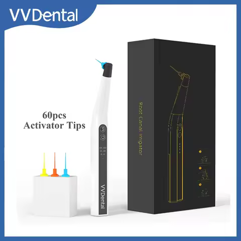 VVDental Endomotor Root Canal Sonic Irrigator Endo Activator with 60 Pcs Endo Files For Irrigator Endodontic Cleaning Motor Tool