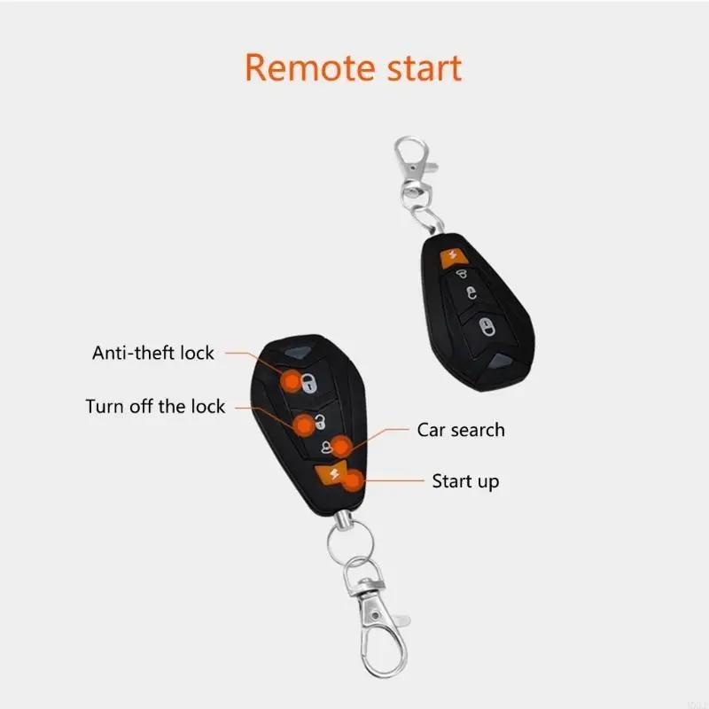 

125Db Remote Start Phone Keyless Control System Motorcycle Alarm Lock Universal