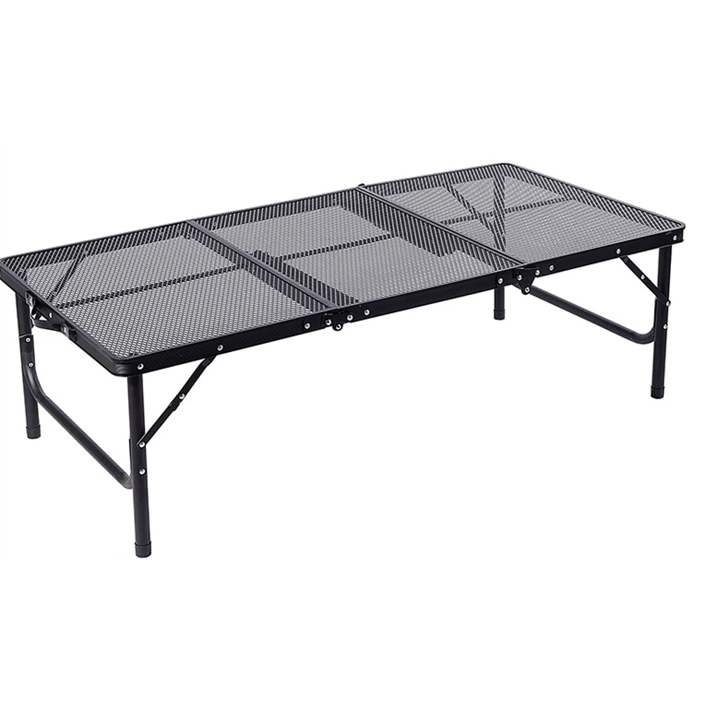 

Camping Folding Table Portable Tri-fold Outdoor Table Adjustable Heights Foldable Table